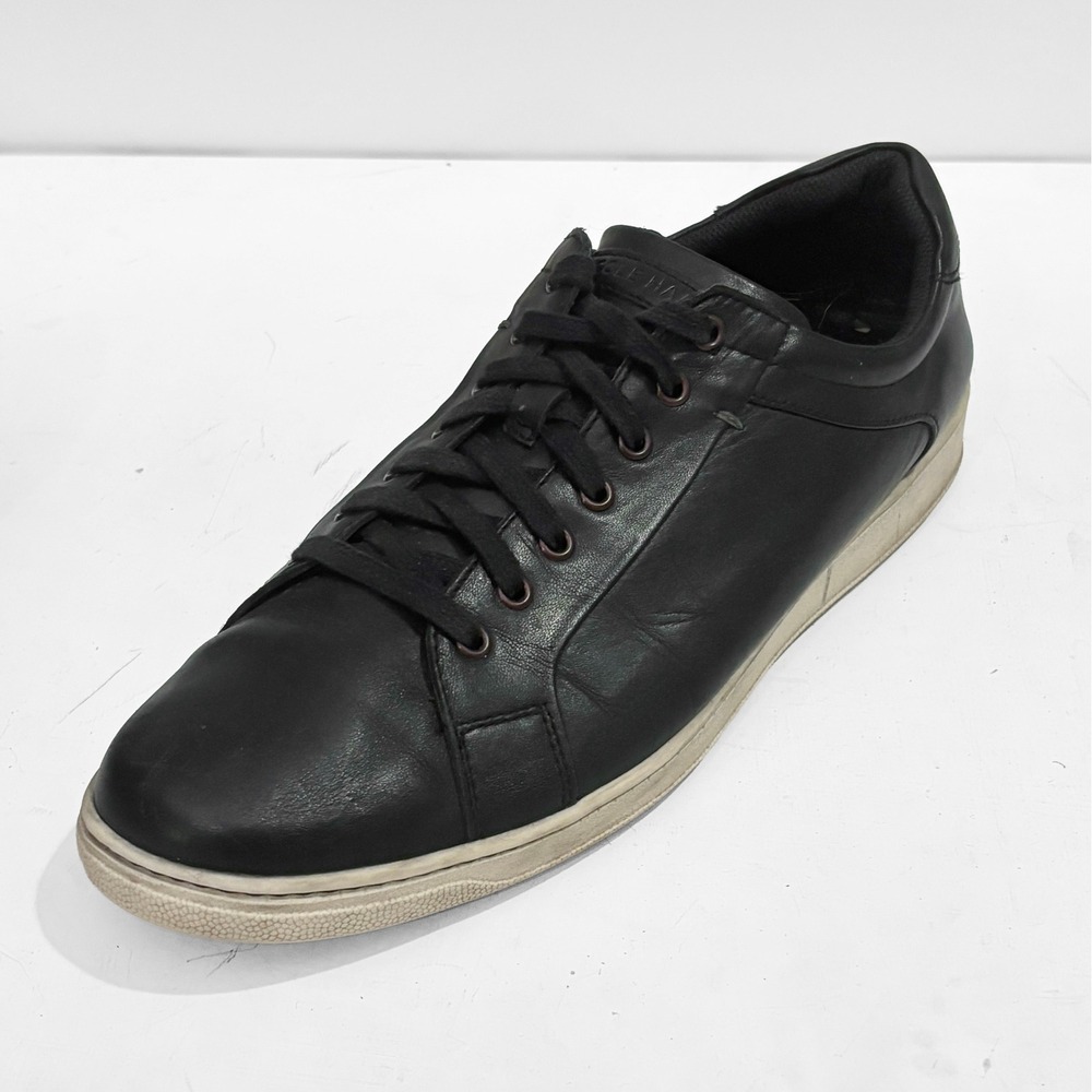Cole‎ Haan Shapley II Black Leather Casual Sneakers Mens 10.5 Business Casual
